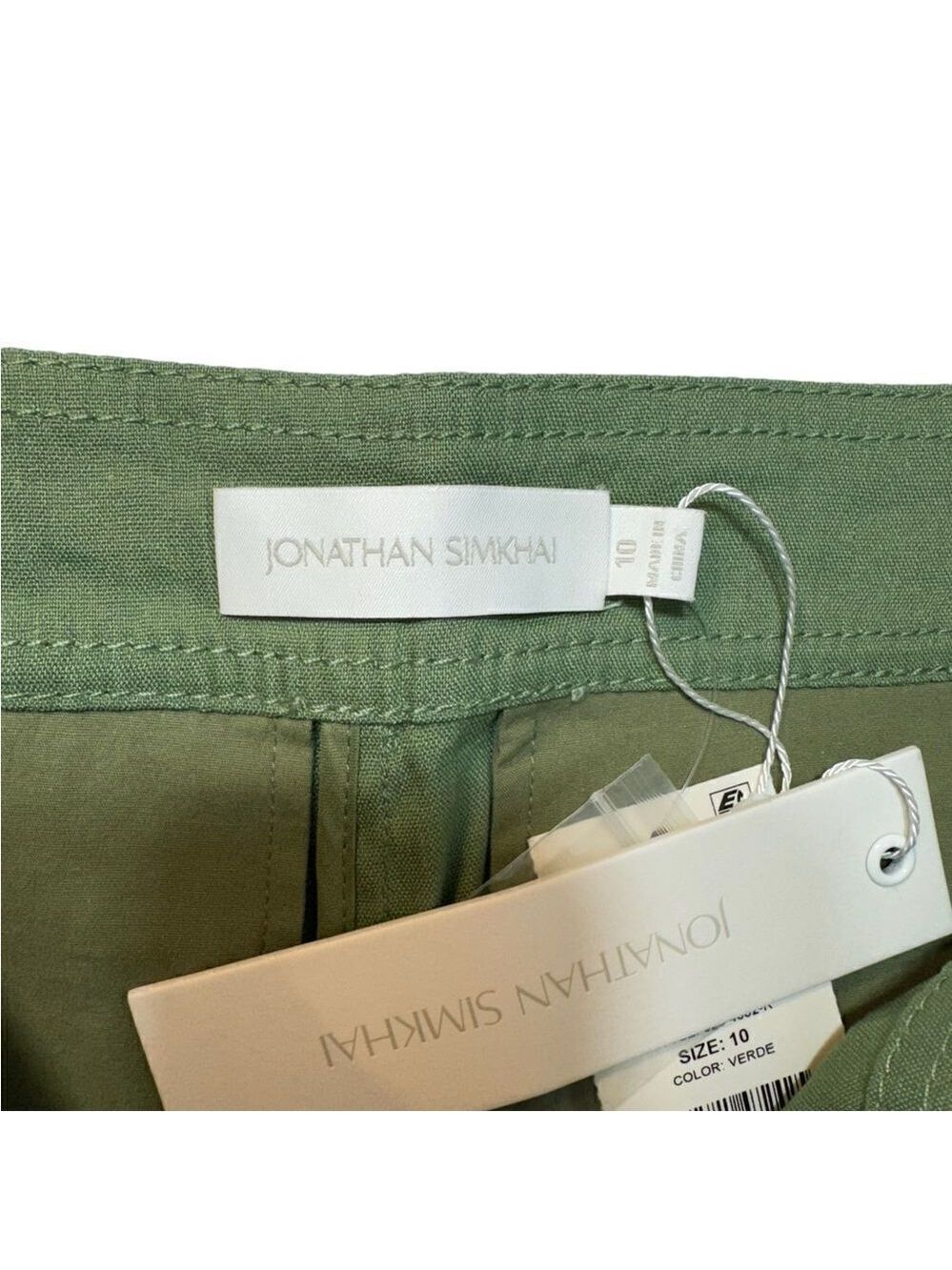 NEW Simkhai Carolina Utility Pant Verde Green Size 10 - Picture 10 of 12